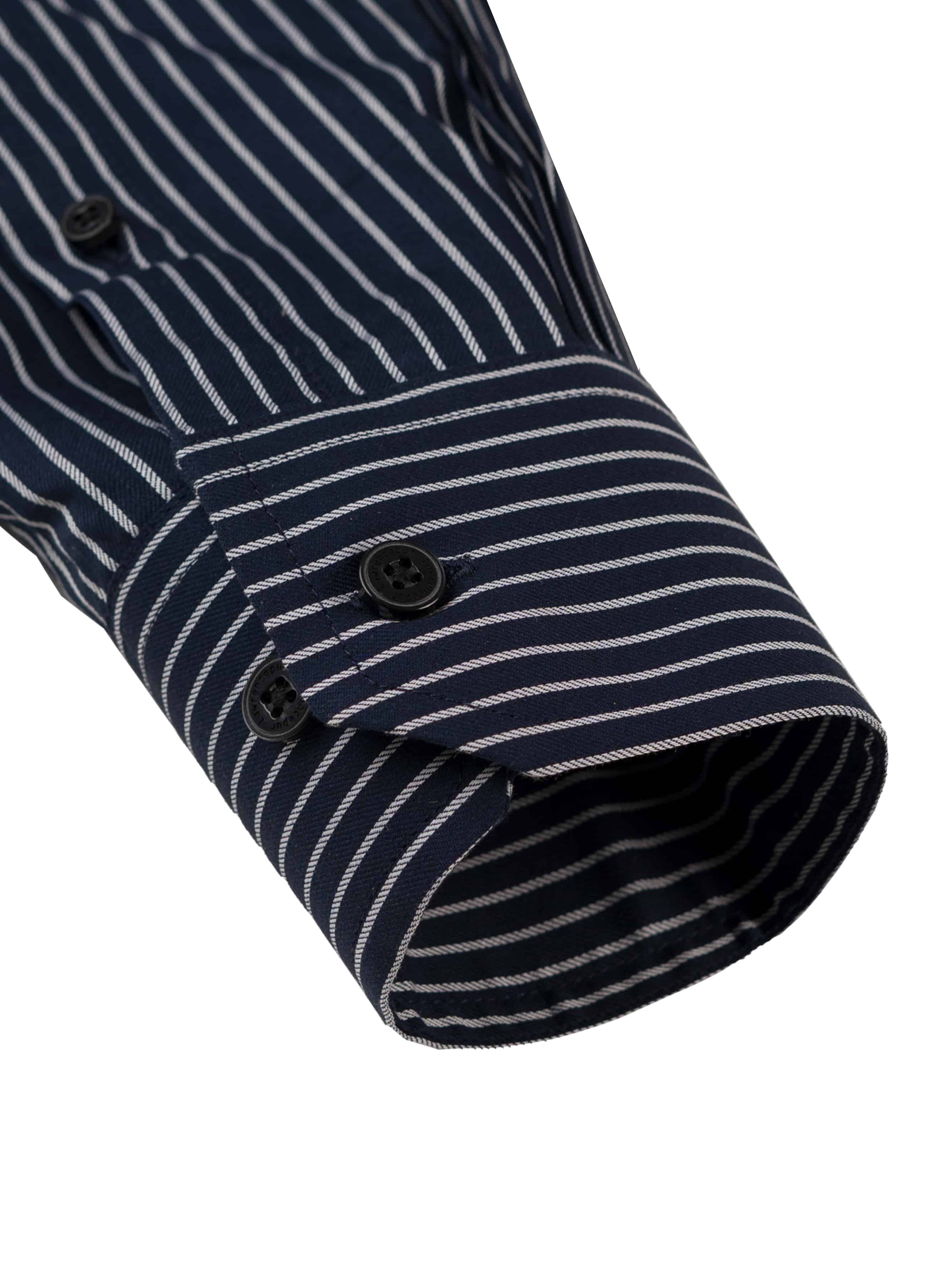 Formal Shirt - Supernova Navy Blue Stripes - Image 3