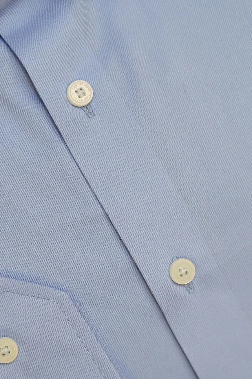 Formal Shirt - Supernova Sky Blue Plain Regular Fit - Image 3