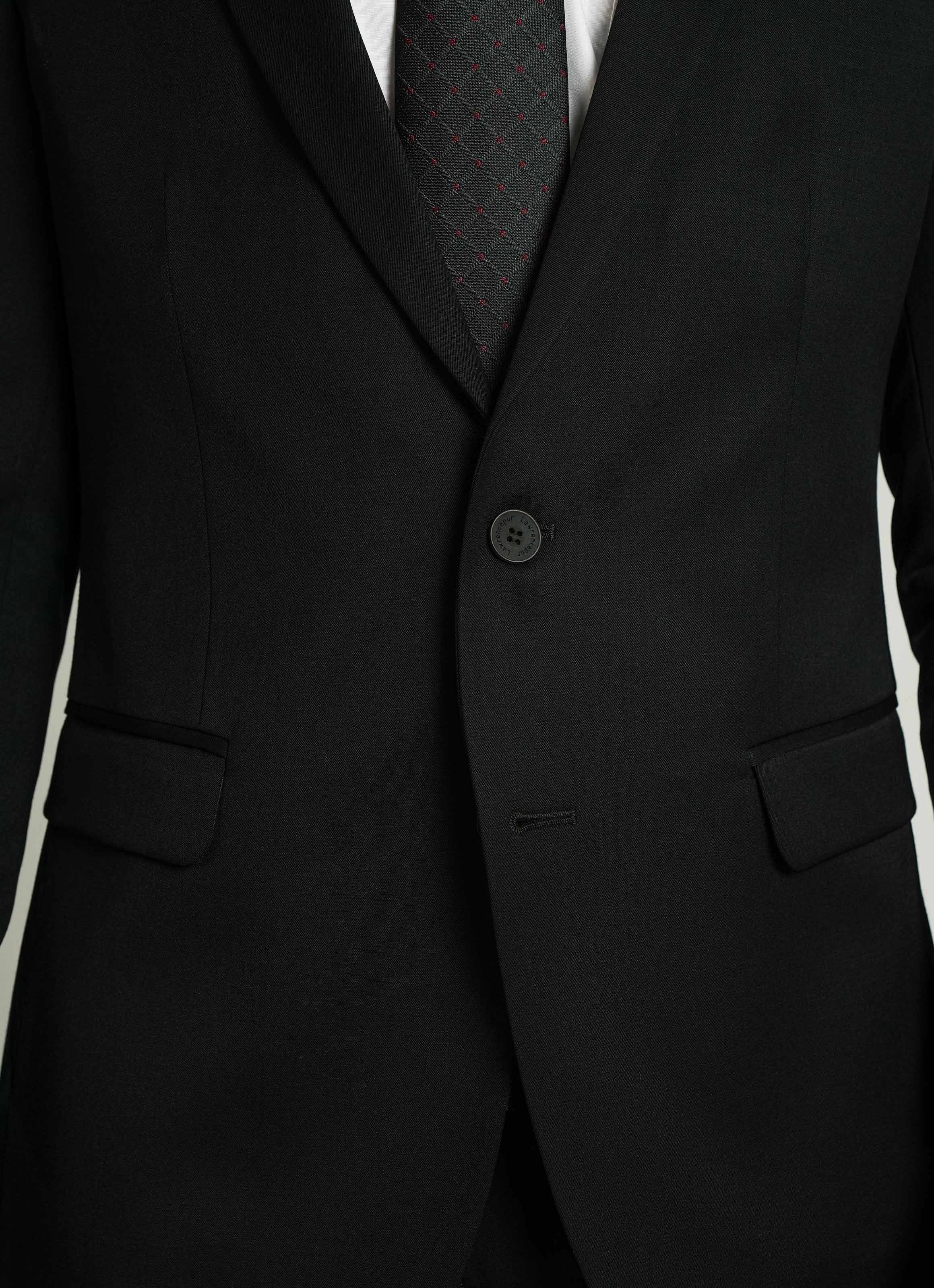 Black Plain 2-Piece Formal Suit - Image 3