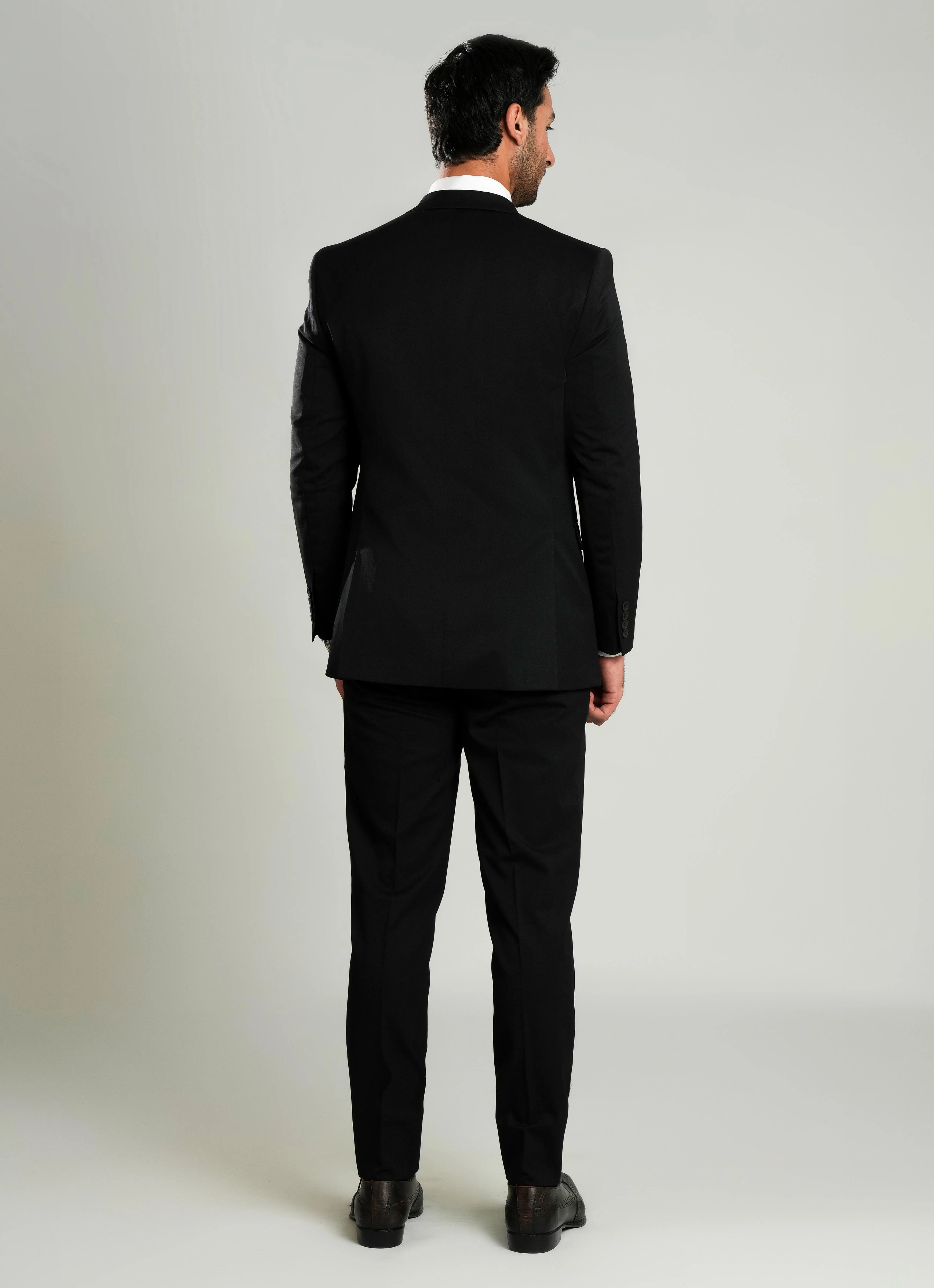 Black Plain 2-Piece Formal Suit - Image 5