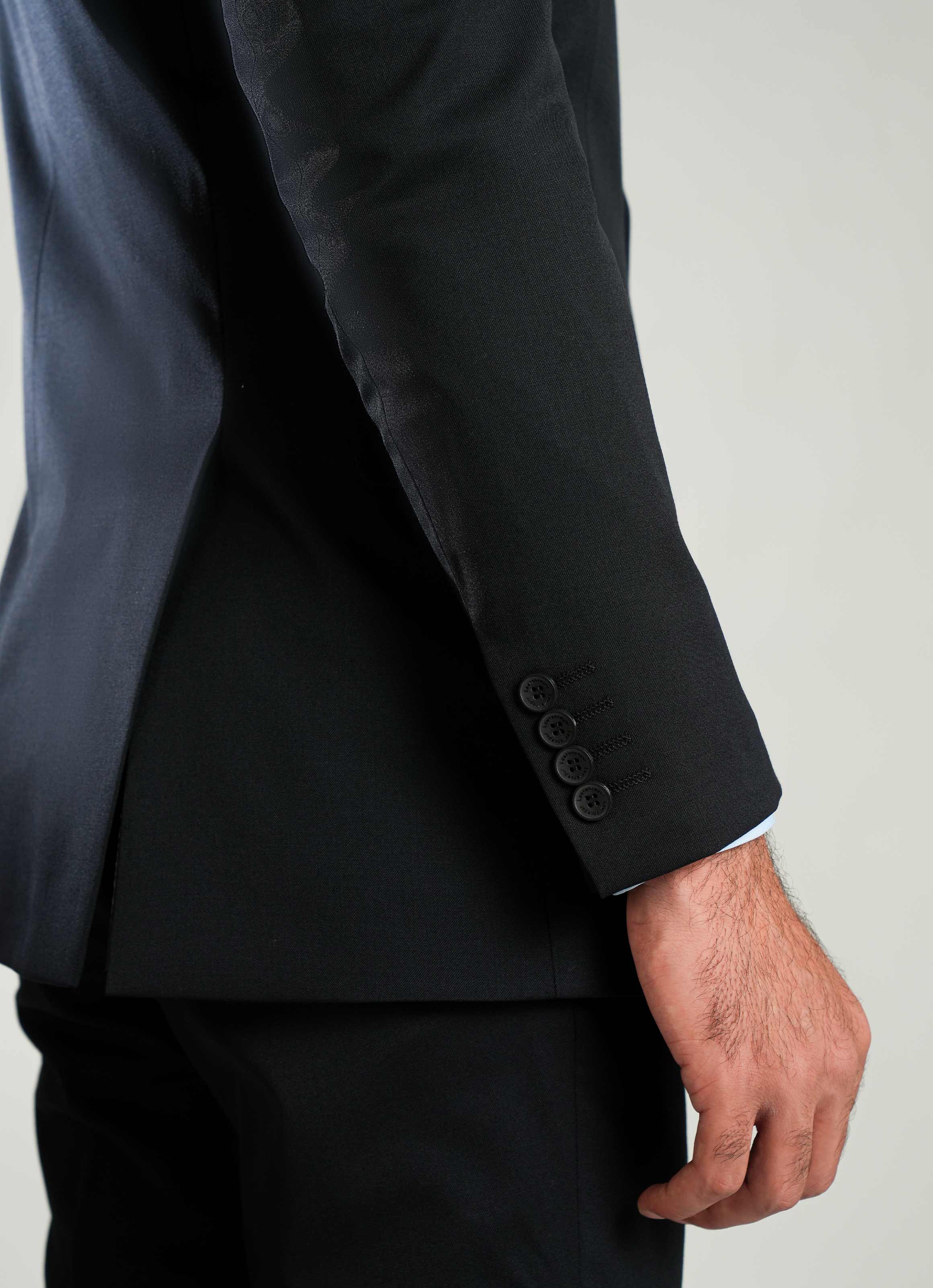 Navy Blue Plain 2-Piece Formal Suit - Image 3