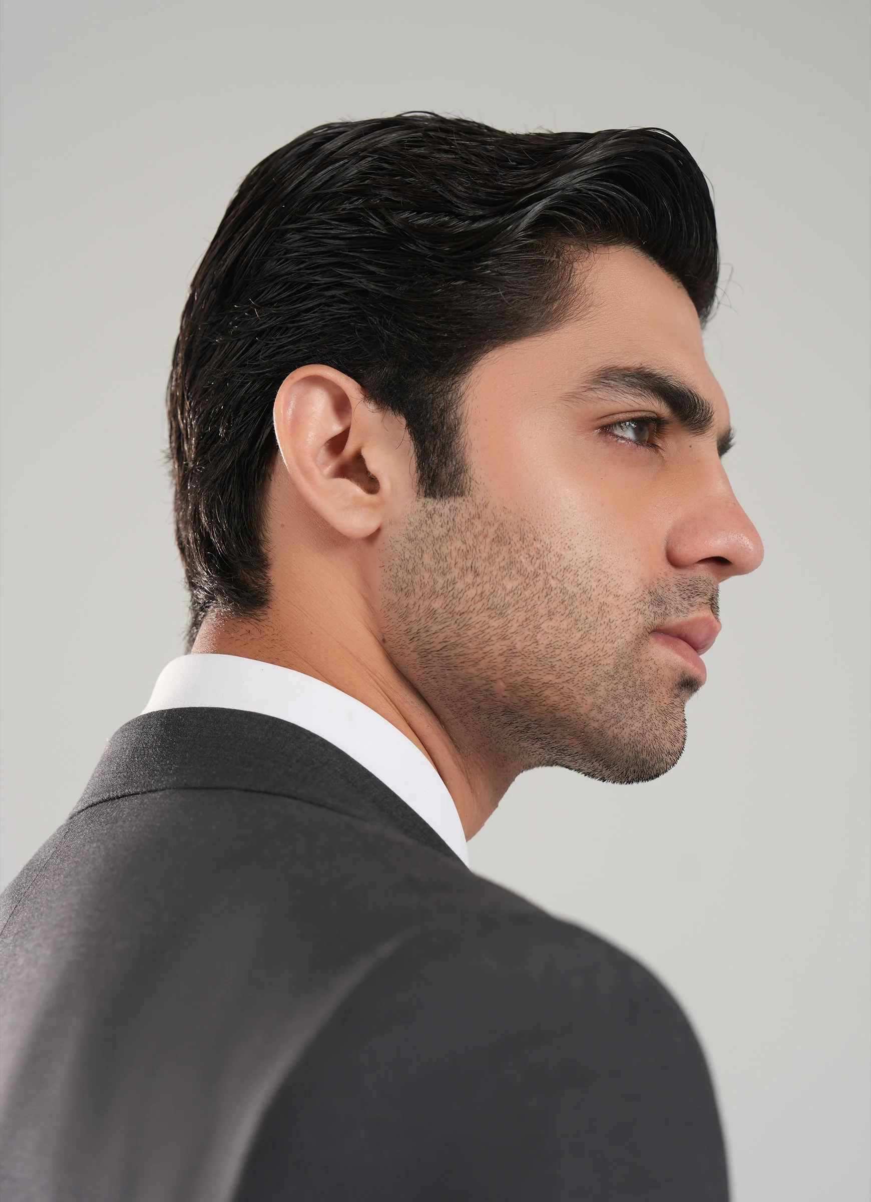 Formal 2 Piece Suit - Medium Grey Plain - Image 2